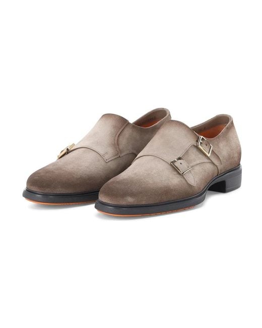 Santoni Brown Business Shoes for men