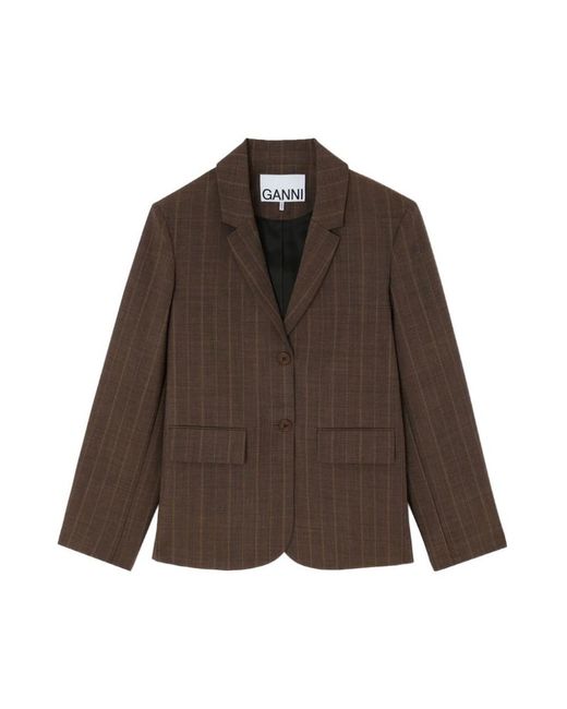 Ganni Brown Blazers