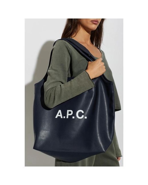 A.P.C. Blue Shopping Bags