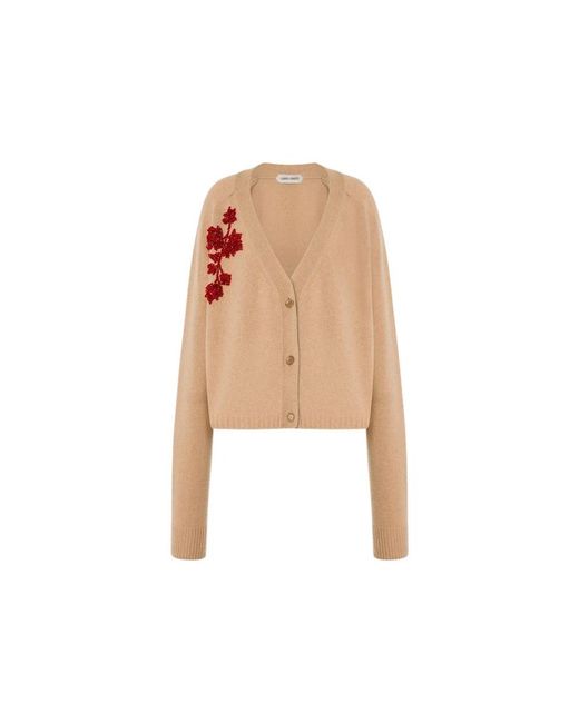 Alberta Ferretti Natural Cashmere Knitwear