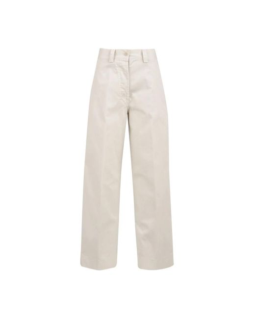 Aspesi Natural Straight Trousers