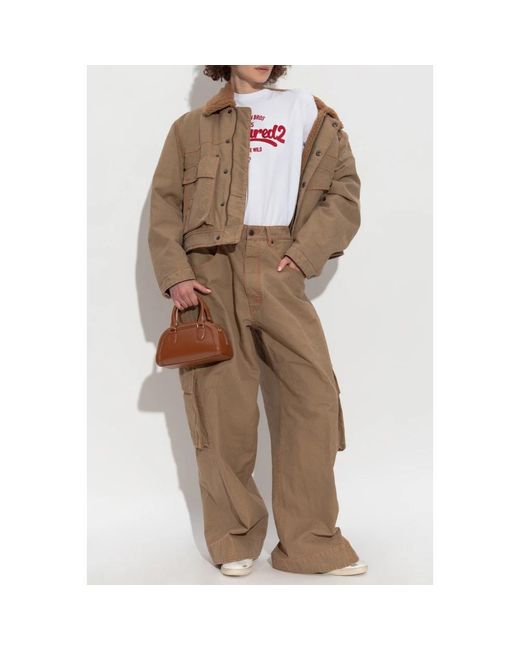 DSquared² Jassen ,Bruin ,Katoen Jas Met Kraag in het Brown