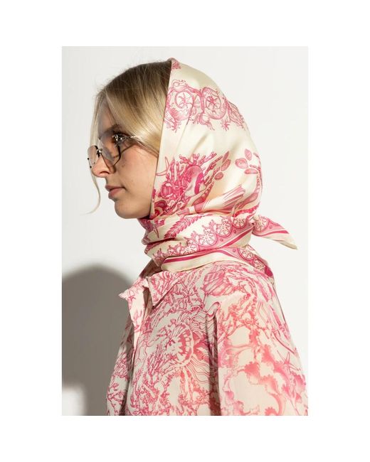 Silky Scarves Versace de color Pink