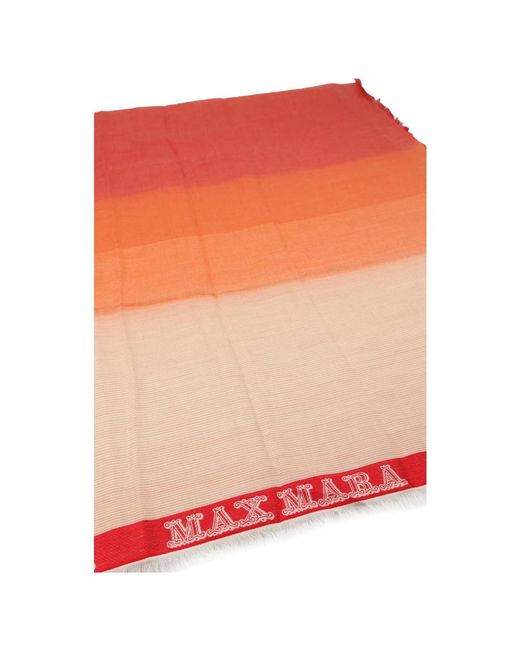 Max Mara Orange Winter Scarves