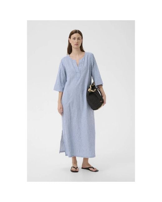 Part Two Blue Midi Dresses