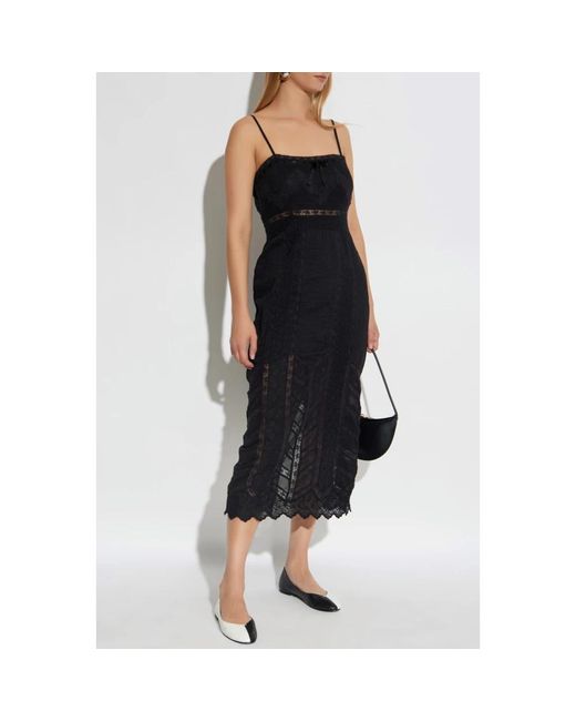 Midi Dresses di LoveShackFancy in Black