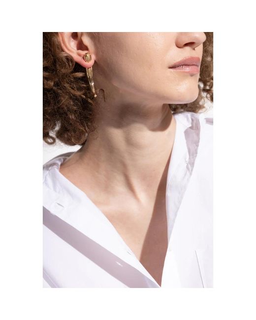 Tory Burch Metallic Messing Ohrringe