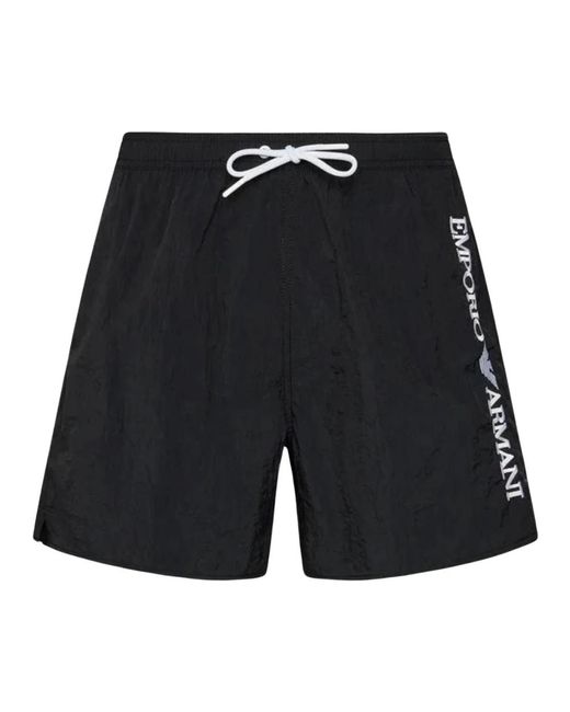 Emporio Armani Black Beachwear for men
