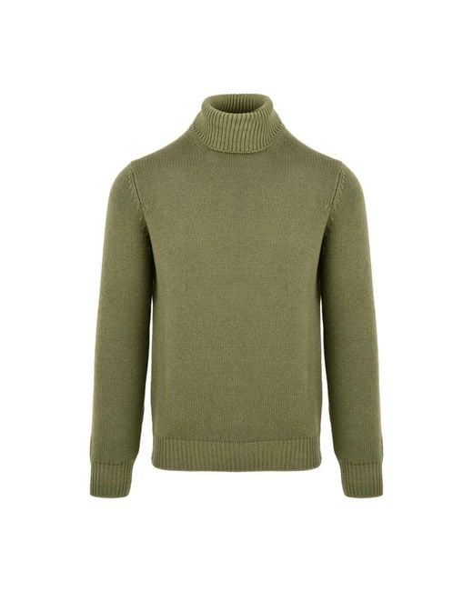 FILIPPO DE LAURENTIIS Green Turtlenecks for men