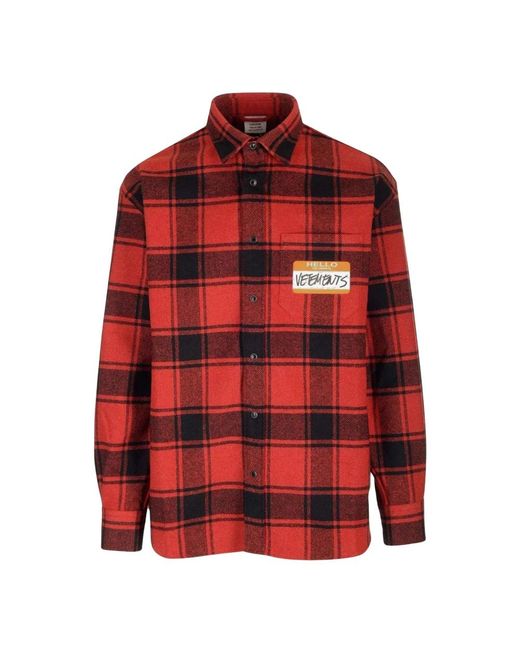 Vetements Casual Shirts in het Red voor heren