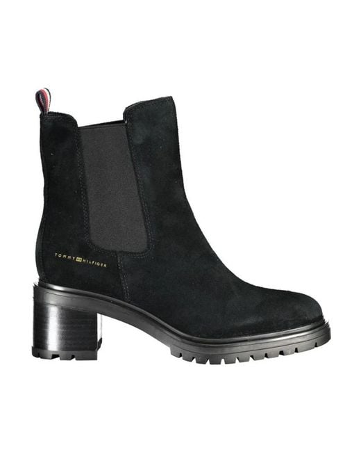 Tommy Hilfiger Black Heeled Boots