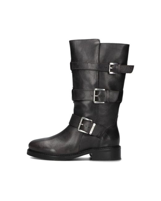 Bronx Black Stylische Bikerstiefel