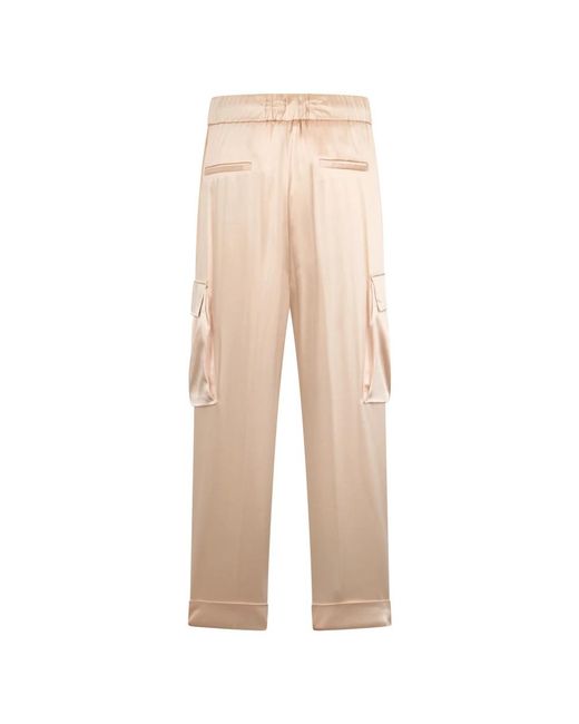 Peserico Natural Cropped Trousers