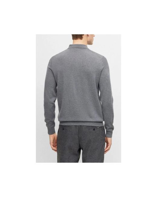 HUGO Gray Polo Shirts for men