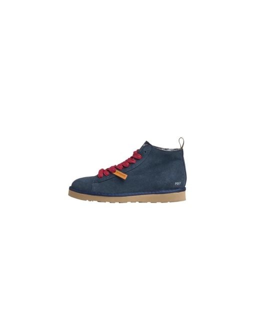 Pànchic Blue Lace-Up Boots for men