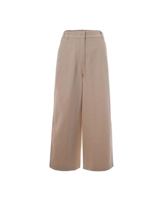 Max Mara Brown Wide Trousers