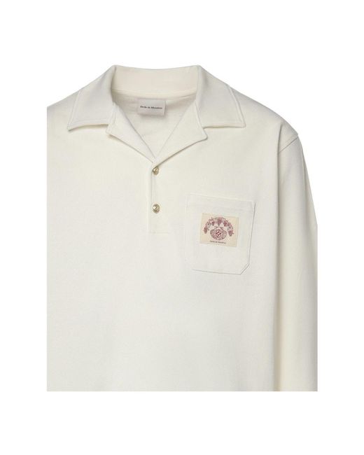 Drole de Monsieur White Polo Shirts for men