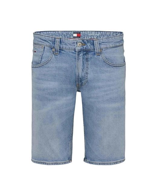 Tommy Hilfiger Blue Denim Shorts for men