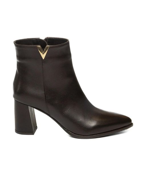 Albano Black Heeled Boots