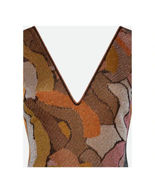 Maxi Dresses di Circus Hotel in Brown