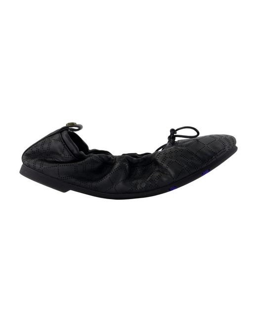 Burberry Black Ballerinas