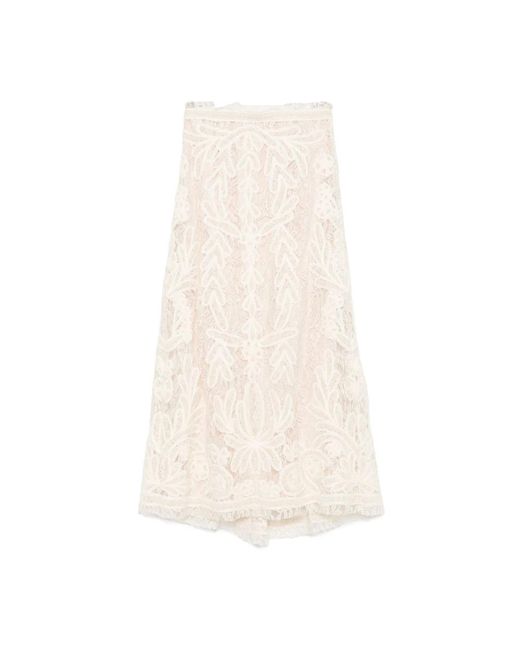 Maxi Skirts P.A.R.O.S.H. de color White