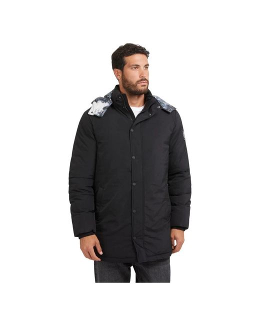 Guess Black Winter Jackets for men