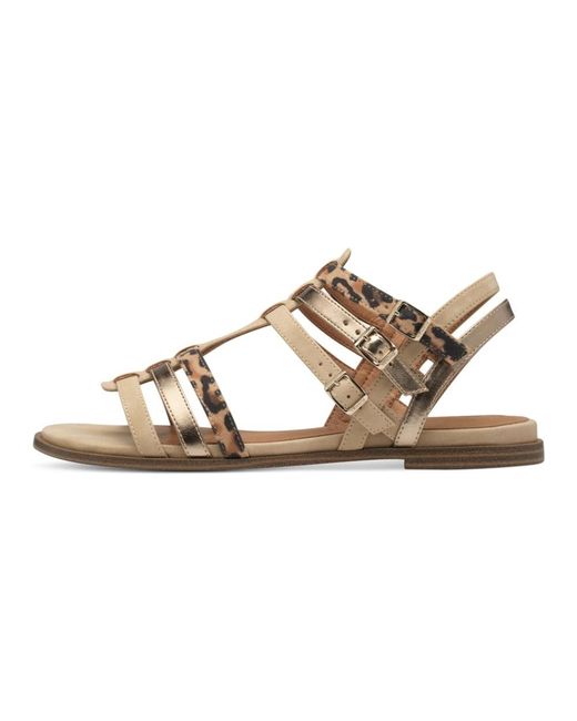 Tamaris Metallic Flat Sandals