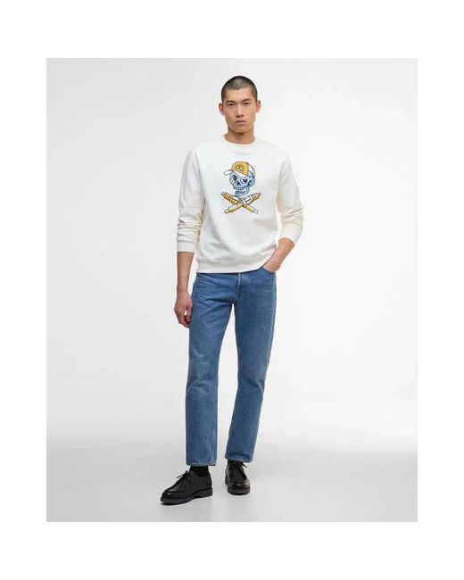 Barbour Morgan Sweatshirt in het White voor heren