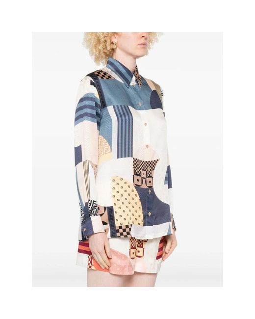 Fendi Blue Shirts