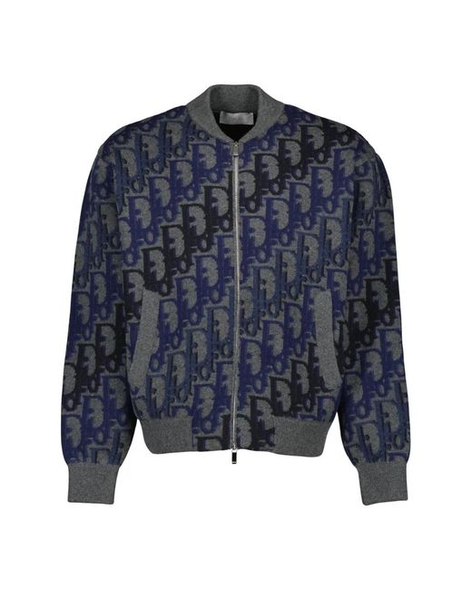 Dior Oblique Blouson Jacket in het Blue voor heren