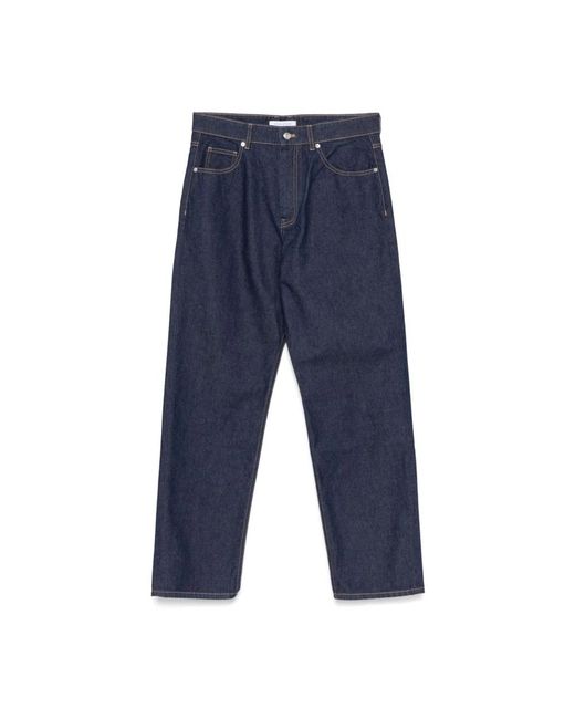 Maison Kitsuné Blue Straight Jeans for men