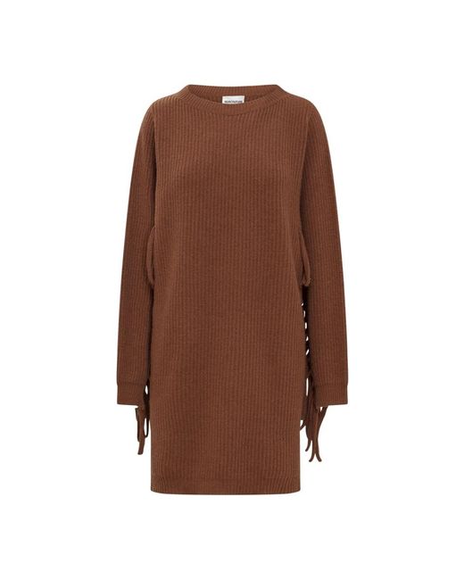 Semicouture Brown Knitted Dresses