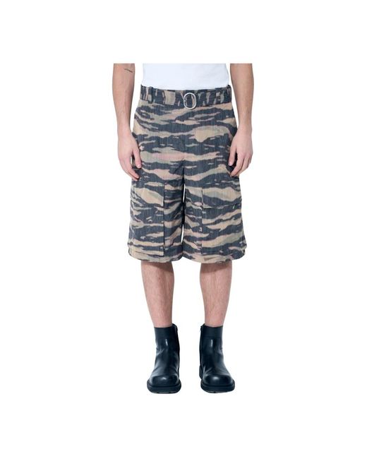 Jil Sander Gray Long Shorts for men