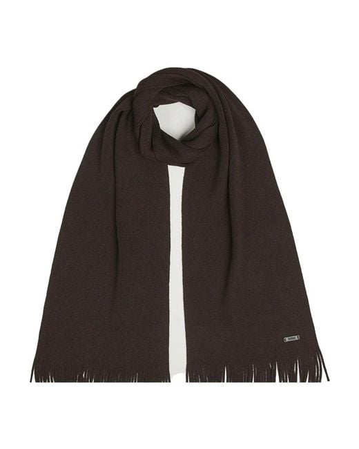 HUGO Black Winter Scarves for men