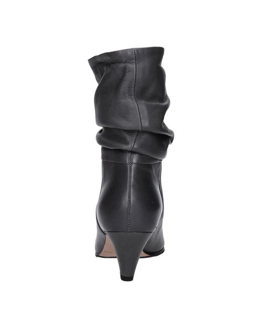 LORENA PAGGI Black Heeled Boots