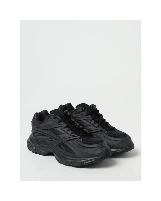 Reebok Black Classic Leather Sneakers