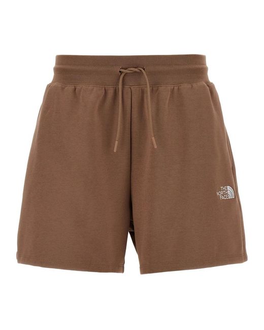 The North Face Simple Dome Shorts in het Brown