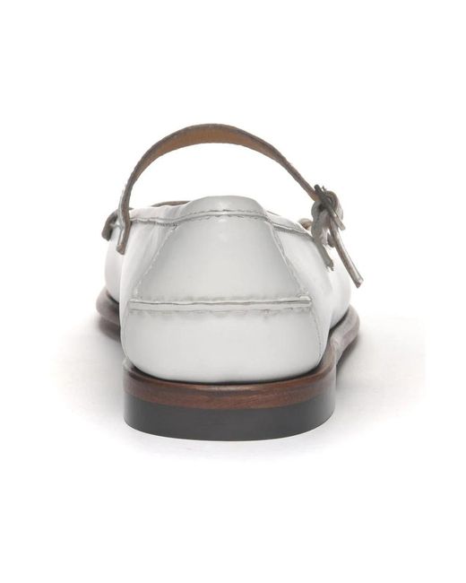 Sebago White Ballerina Shoes