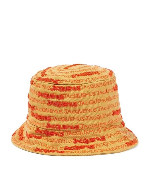 Jacquemus Orange Le Bob Bordado Hat