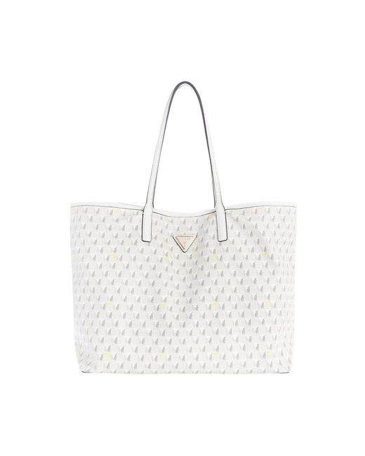 Guess White Shopping Bags