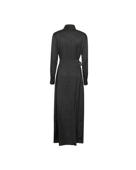 FEDERICA TOSI Black Nero langes kleid