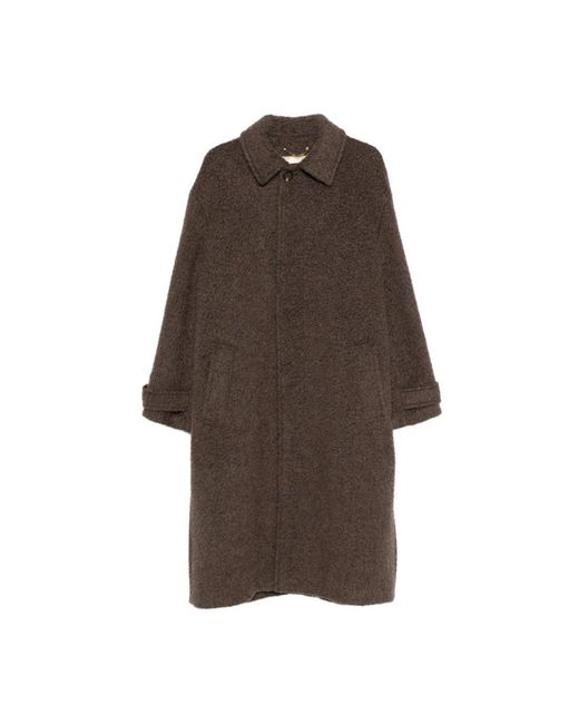 Single-Breasted Coats di Golden Goose Deluxe Brand in Brown da Uomo