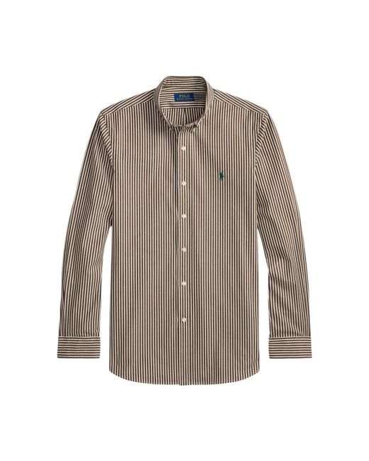 Polo Ralph Lauren Bruin & Wit Overhemd Aw25 in het Brown voor heren