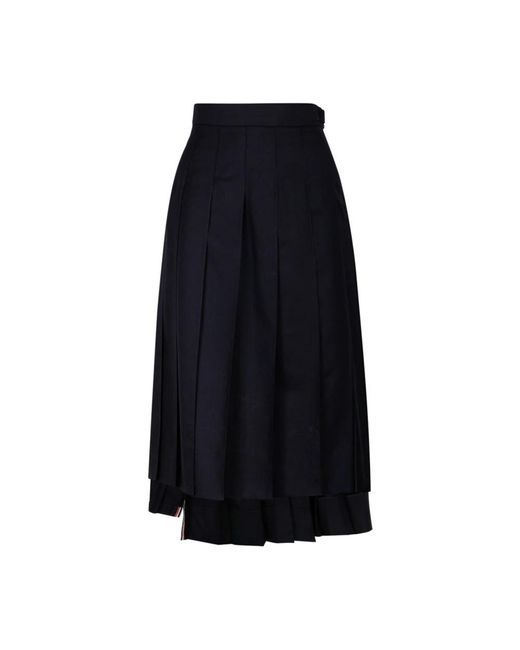 Thom Browne Blue Midi Skirts