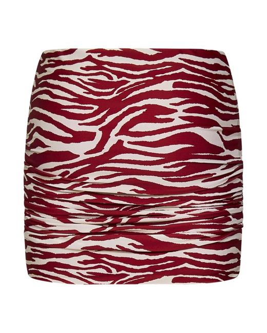 The Attico Red Short Skirts