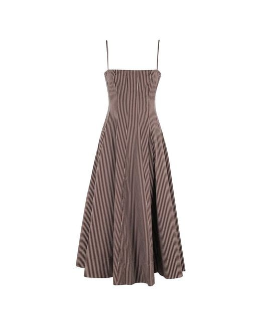 Staud Brown Midi Dresses