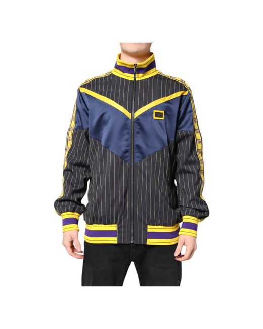 Dolce & Gabbana Blue Light Jackets for men