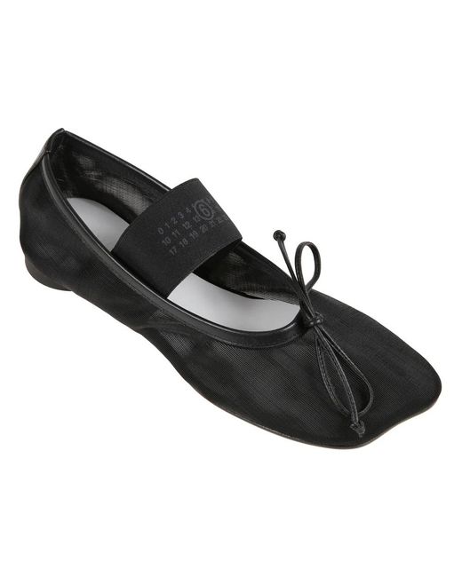 MM6 by Maison Martin Margiela Black Ballerinas