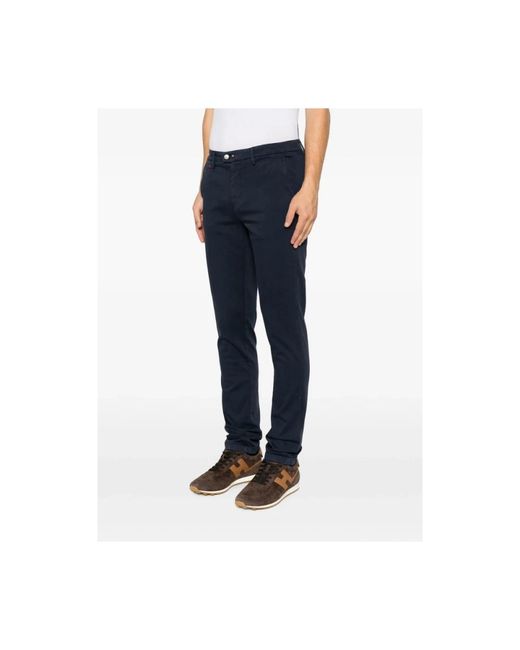 Tramarossa Blue Slim-Fit Trousers for men